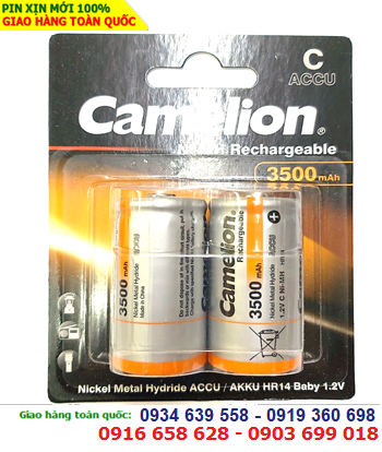 Pin sạc 1.2v C3500mAh; Pin sạc Camelion NH-C3500BP2 (3500mAh 1.2v) _Pin sạc NiMh C3500mAh 